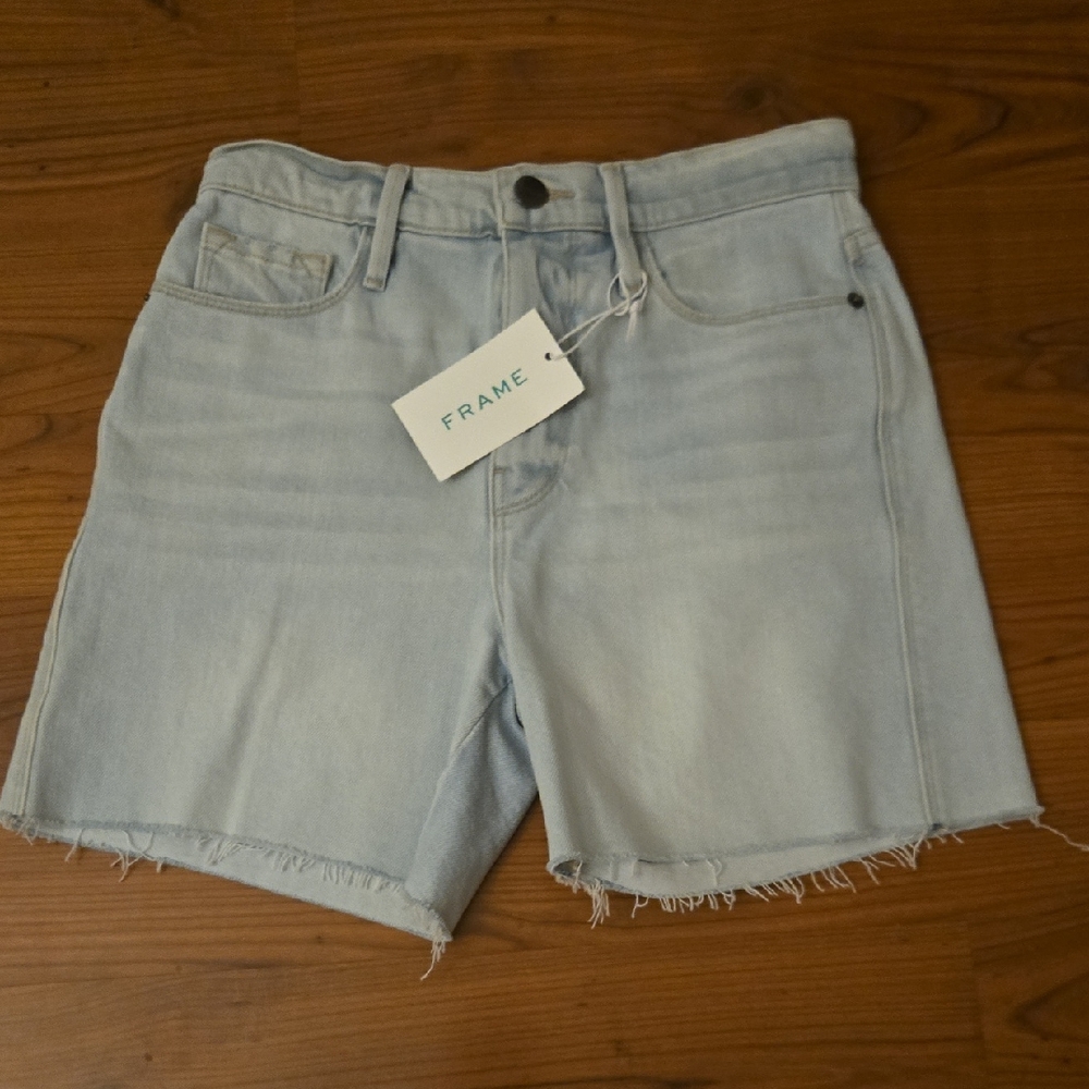 Frame Denim Women's Faded Blue Jean Shorts